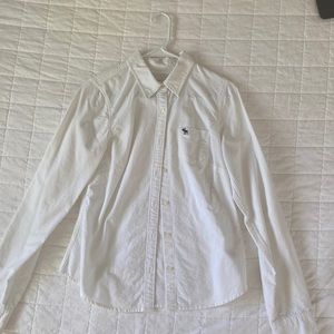 Abercrombie and Fitch white button up shirt